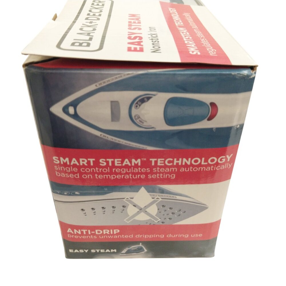 Black and Decker Easy Steam Compact Clothing Iron New In Box 1200 Watts - Picture 2 of 11